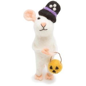 Halloween Mouse Decor Felted Wool Ornament